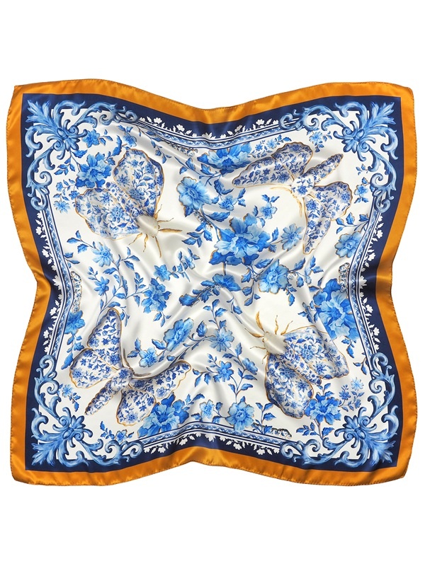 AD-510 Chusta jedwabna jedwabnik 88x88cm